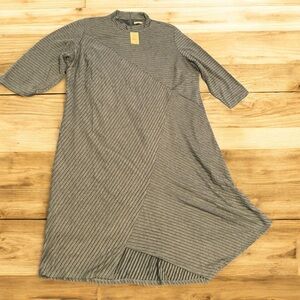 Cato Plus Size 26/28‎ Ribbed Asymmetrical Dress Short Sleeve NWT Teal